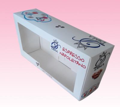 China custom 400gsm art paper box printing with clear plastic cover lid for sale