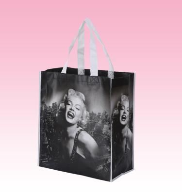 China custom black laminated non woven polypropylene bags polyester tote bags supplier for sale