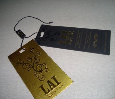 China custom printing paper price hang tags wholesale for sale with plastic seal tag for sale