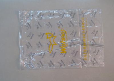 China custom recycling LDPE clear plastic underwear bags for sale with zipper supplier for sale