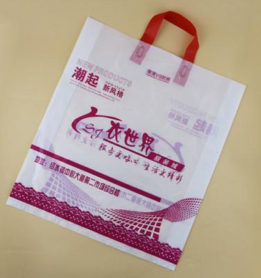 China printed full color transparent plastic bag handles plastic totes on sale company for sale