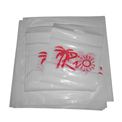 China custom order reusable white plastic t shirt bags gift bag printing for sale for sale