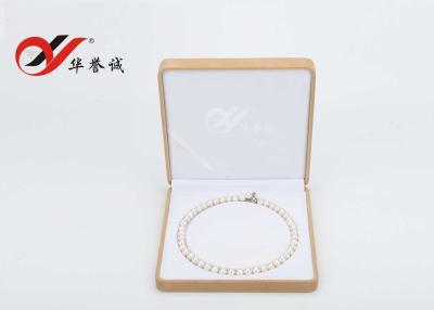 China Elegant Necklace Jewelry Gift Box , Eco Friendly Velvet Pearl Necklace Case for sale