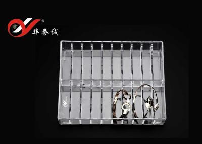 China Logo Custom Acrylic Bangle Display , White Acrylic Watch Display Stand OEM / ODM for sale