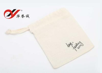 China Las bolsas personalizadas de la joyería del algodón, aduana imprimieron pequeños bolsos de lazo del algodón en venta