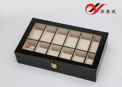 China Eco Friendly Leather Watch Packaging Box 12 Units With Engrave / Stamping Logo for sale