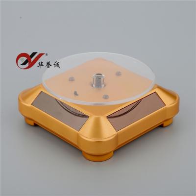 China Square Shape Round Corner Solar Display Stand With 3 LED Lights / Logo Printing for sale