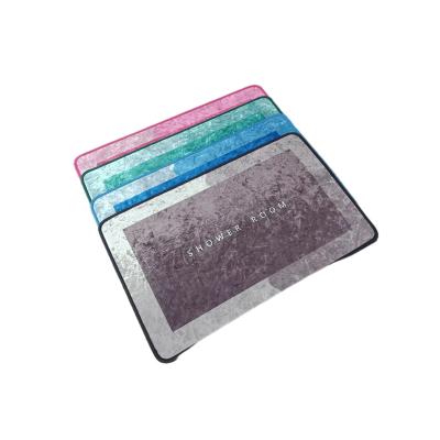 China Washable Soft Plush Bath Covers Super Absorbent Anti-Slip Mat For Bathroom for sale