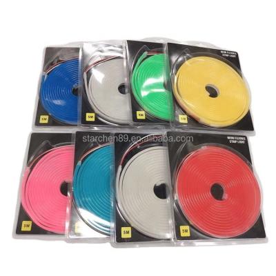 China Custom flexible sports stadiums kit 5meters silicone 12v flex rope tiras lamp sign letter flexibl strip led neon lights for sale