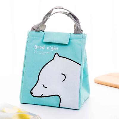 China New Style Printing Waterproof Oxford Aluminum Foil Bag Lunch Cooler Lovely Oxford Cooler Bag For School for sale