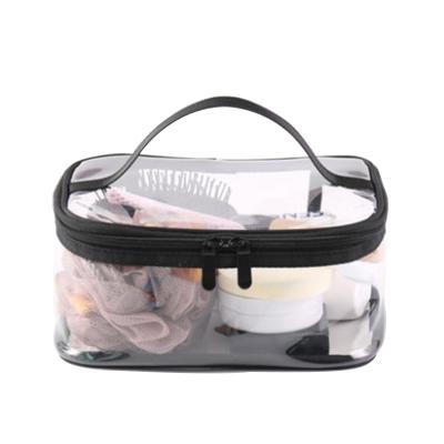 China Waterproof Transparent PVC Carry Clear Makeup Bags 4 Pack Travel Cosmetic Toiletry Bag Waterproof Storage Pouch for sale