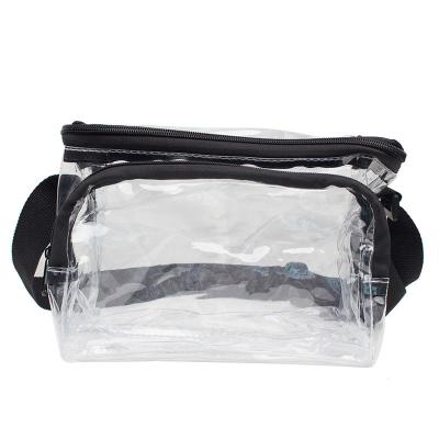 China 2022 New Arrival Lightweight Waterproof Clear Pvc Cosmetic Bag Casual With Single Strap for sale