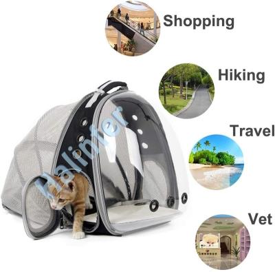 China Stocked NEW Backpacks Tent Expandable Breathable Clear Bubble Pet Bag Carrier Cat For Travel Small Dog Backpack for sale