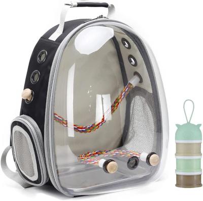 China Sustainable Top quality  Bird Backpack Carrier Space Capsule Astronaut Bubble Window Pet Backpack for Bird Parrot Parakeet for sale