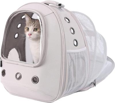 China Sustainable Pet Backpack Carrier for Cat and Small Puppy Expandable Book Bag to Carry Kitten Bunny Puppy for sale