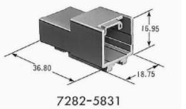 Chine Prises électriques des véhicules à moteur de Yazaki, prises électriques de voiture 7282-5831 à vendre