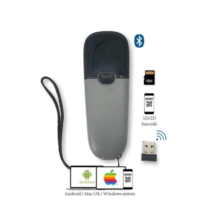 China ABS+PC Mini Size 2.4Ghz 2d Wireless WiFi 1D QR Code Reader Portable Smart Pocket Barcode Scanner for sale