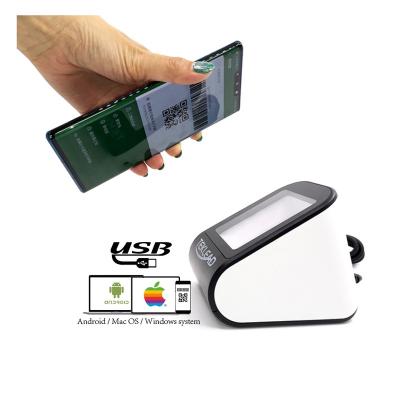 China Commercial smart alipay 1D 2D payment code reader desktop barcode scanner for sale