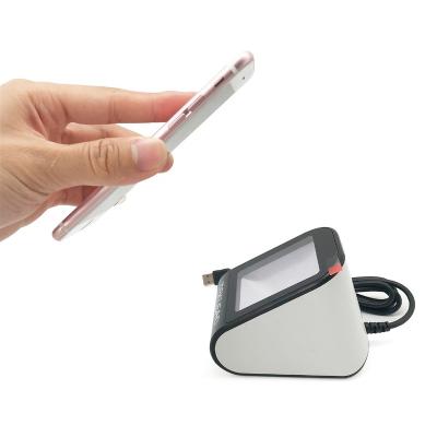 China Cheap Supermarket Price Android Smart Alipay Payment 1D 2D QR Code Reader Wired Desktop Barcode Scanner for sale