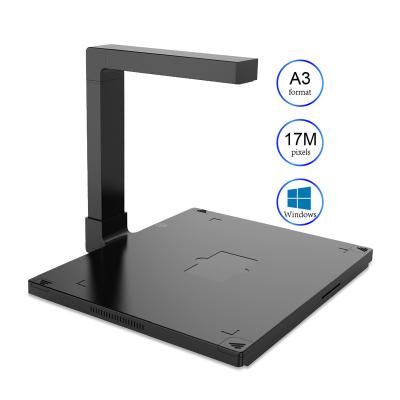 China Desktop 17MP A3 Large Format USB OCR Pdf Book Scanner Desktop Computer Document Scanner For Office for sale