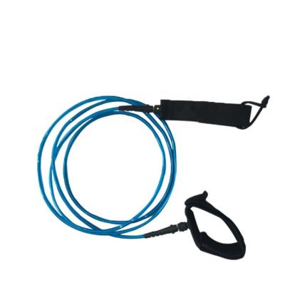 China Excellent Quality Sales Promotion Strength Urethane Rope 9ftX7mm Max Leash Surf Straight Leg Rope for sale