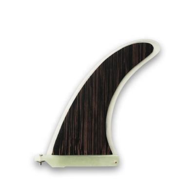 China Fiberglass Skillful Workmanship Wooden Surfboard Fin Longboard Fins for sale