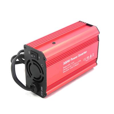 China 2X20A 300W Car Power DC 12V/24V To AC 110v/220v Modified Sine Wave Inverter With 5V 1A USB Charger Port for sale