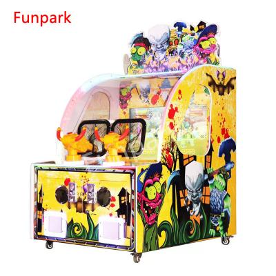 China Metal+acrylic+plastic Kids Amusement Park Kids Water Shooting Zombie Game Machine Ball Shooting Zombie Game Machine for sale