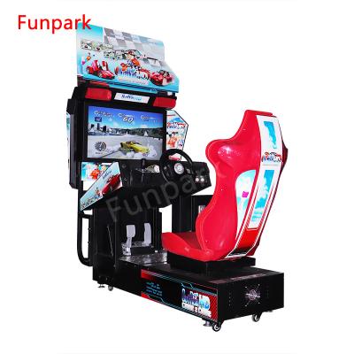 China Metal+acrylic+plastic Adult Racing Machine Driving Simulator Arcade Racing Game for sale