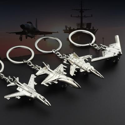 China Promotion Gift Creative 3D Airplanes Aircraft Model Key Chain Gift Pendant Travel Souvenirs for sale