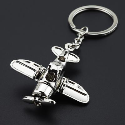 China Promotion Gift Facturers Supply Creative Simulation Aircraft Shape Keychains, Metal Key Chain Pendants, Inspection Aircraft Key Chain Gifts for sale