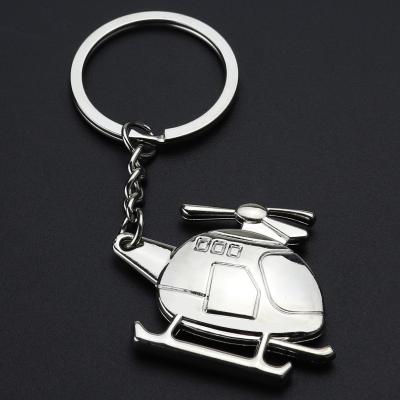 China Creative Pendants Advertising Gifts Metal Key Chain Metal Key Chain Promotion Gift Helicopter Tourist Souvenirs for sale