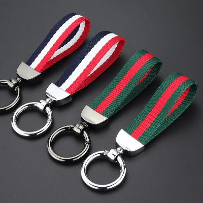 China High-end creative colorful simple ribbon car promotional items factory key pendant gifts chain direct sales for sale