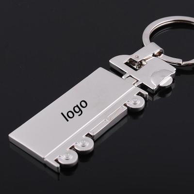 China New Custom Shiny Flatbed Truck Custom Shiny Flatbed Truck Promotion Gift Logo Corporate Business Exhibition Products Gift Key Chain for sale