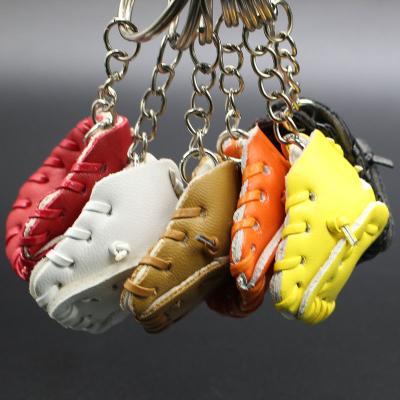 China Creative Promotion Gift Baseball Small Glove Key Chain Bag Hanging Ball DIY Ornaments Accessories Sports Gifts Gifts for sale