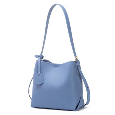 China Hot Selling Fashion Handbags For Women's Large Designer Women's Leather Shoulder Handbags Ladies Bag Classic Bucket Purse for sale