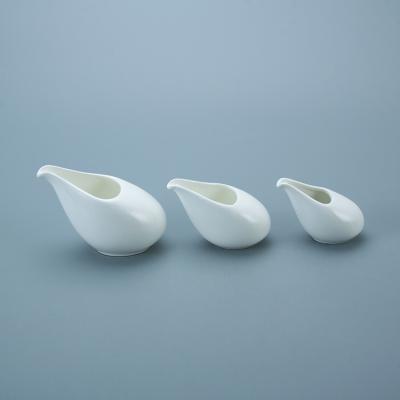 China Viable Wholesale Customized White Ceramic Coffee Creamer Milk Jug, Porcelain Creamer for sale