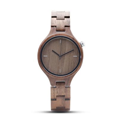 China 2022 Fashion Women's Watch Water Resistant Luxury Casual Japanese Movement Couples Watch Eco-friendly Natural Wooden Women's Wrist Watch for sale