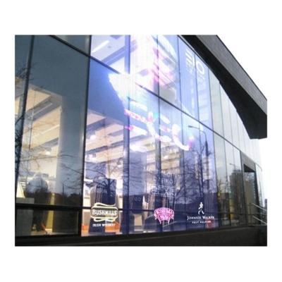 China Best Selling Indoor Flexible Transparent Film LED Screen P6 P8 P10 High Brightness HD Adhesive Video Display for sale