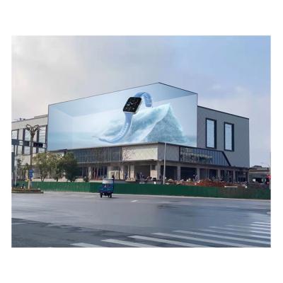 China IP65 Outdoor Grid LED Display Screen Advertising Digital Signage Transparency Water Resistant Grille Screen for sale