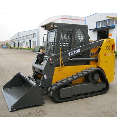 China Southeast Asia Door-to-Door Earth Moving TS100 Chinese Multifunctional Mini Skid Steer Loader for sale