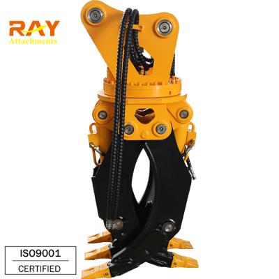 China Wooden Hydraulic Rotary Grapple, Log Grapple, Excavator Grapple For Excavators for sale