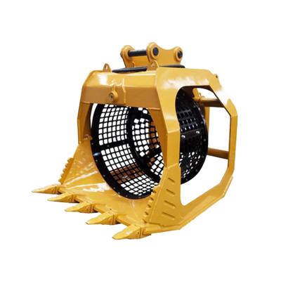 China Construction worksÂ   360 Degree Mini Digger Rotating Bucket Screening for 6-40T Excavator for sale