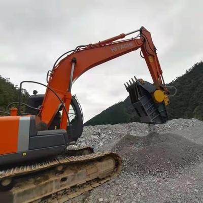 China Asphalt Demolition Rock Skid Steer Concrete Hydraulic Bucket Stone Crusher Crusher for sale