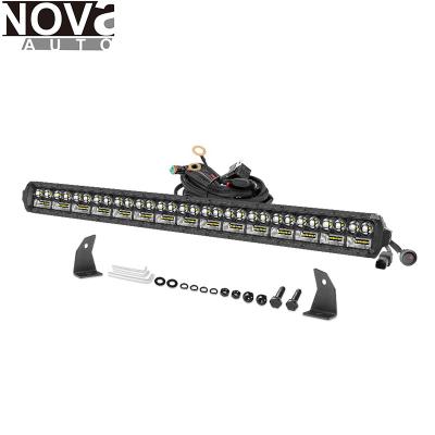 China Design 34 Inch 120W Black Combo Beam New Straight Panel Accessories Car Led Light Bar for sale