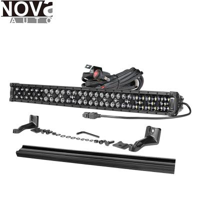 China LED Guide 132W Triple Combo Beam 4x4 LED Cool White Lightweight Aluminum Light Bar 132W 37 for sale