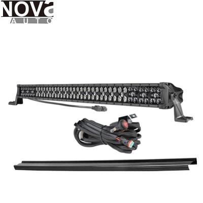 China Combo Beam 154W 48 inch 12V Extrusion Aluminum Matrix 100% Black Spot Flood Black Powder Coating Panel Cast LED Light Bar for sale