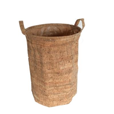 China Hot Sale Viable Cork Storage Baskets With Waterproof for Sundries Design Folding Laundry Baskets for sale