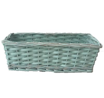 China Willow Woven Basket Wholesale Storage viable bread for planting flower pot plant for sale