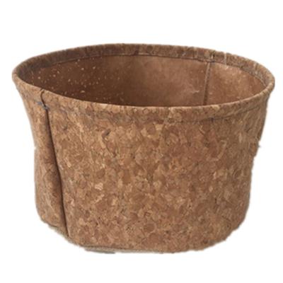 China Traditional Cork Fabric Folding Storage Bag for planting flower pot plant for sale